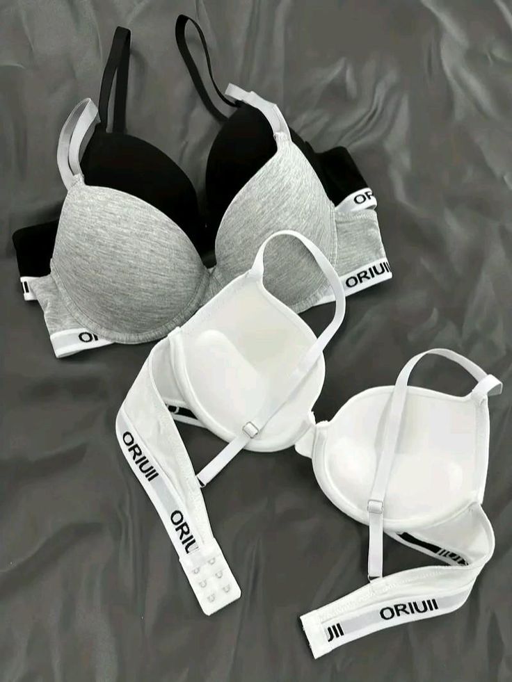 PACK OF 3 Women's Front Buckle Bra Thin Style Bras